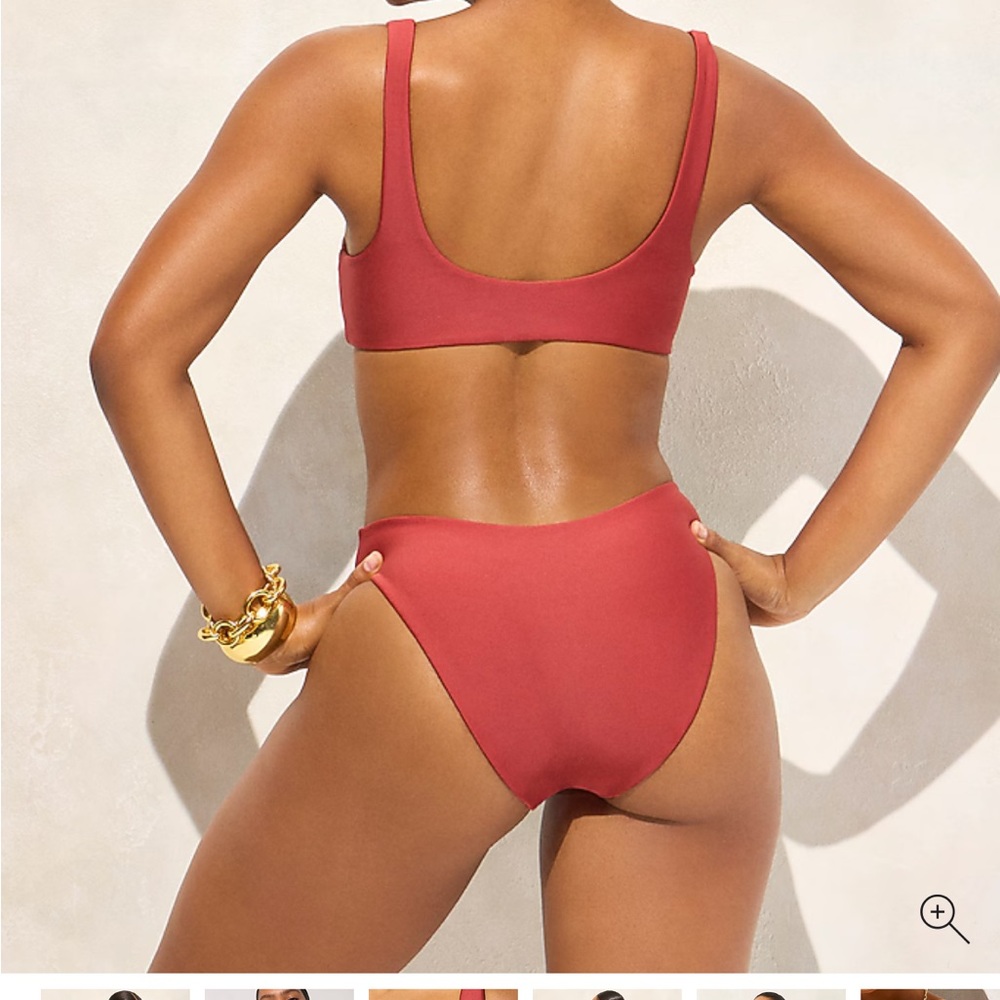 Claudia bikini top in Classic Sculpt Carolina Clay - Picture 3 of 10